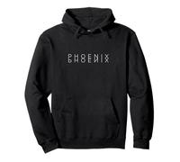 Phoenix Reflections - Personalized Mirrored First Name Art Pullover Hoodie
