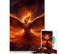 Phoenix Respawn 1000 Pieces Jigsaw Puzzles for Adults Mind Puzzle Soft Relax Image Assembly Santa Wish Item (38x52cm)