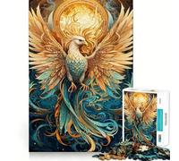 Phoenix Resurrected 1000 Piece Jigsaw Puzzles for Adults Jigsaw Think Toy Home Enjoy Fine Cut Santa Wish Gift (38x52cm)