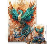 Phoenix Resurrected 1000 Piece Jigsaw Puzzles for Adults Mind Skill Toy Casual Relax Design Assembly Art Collection Piece (38x26cm)
