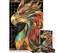 Phoenix Retro Gold Glass for Adults 1000 Piece Jigsaw Puzzle Mind Exercise Toy Family Joy Precision Cut Lovely Gift (38x52cm)