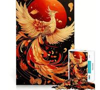 Phoenix Rising 1000 Piece Jigsaw Puzzles for Adults Jigsaw Think Toy Home Enjoy Fine Cut Santa Wish Gift (38x26cm)