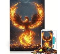 Phoenix Rising 1000 Piece Jigsaw Puzzles for Teenagers Strong Logic Toy Calm Escape Clear Edge Birthday Gift (38x52cm)