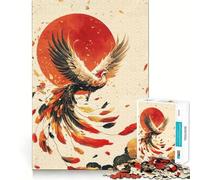 Phoenix Rising 1000 Pieces Jigsaw Puzzles for Adults Memory Boost Home Pastime Image Assembly Wall Art Decor (38x52cm)