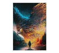 Phoenix Rising A Man Faces the Giant Bird Jigsaw Puzzle, 300 Piece