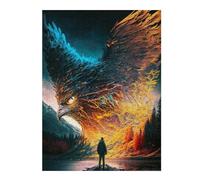 Phoenix Rising A Man Faces the Giant Bird Jigsaw Puzzle, 500 Piece