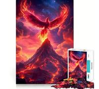 Phoenix Rising Adult Jigsaw Puzzles 1000 Pieces Brain Workout Toy Casual Relax Image Assembly Artistic Gift (38x52cm)