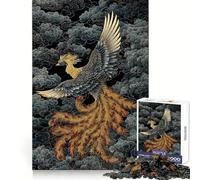 Phoenix Rising Amidst Clouds 1000 Piece Jigsaw Puzzles for Teenagers Intellect Toy Family Time Quality Cut Unique Gift (38x26cm)