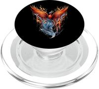 Phoenix Rising Artwork Fire Phoenix Bird Firebird Phoenix PopSockets PopGrip for MagSafe