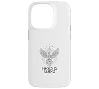 Phoenix Rising Cosmic Geometric Line Art Case for iPhone 14 Pro