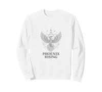 Phoenix Rising Cosmic Geometric Line Art Sweatshirt