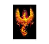 Phoenix Rising Creative Poster Canvas Poster Wall Art Decor Print Picture Paintings for Living Room Bedroom Decoration Unframe: 24x36inch(60x90cm)