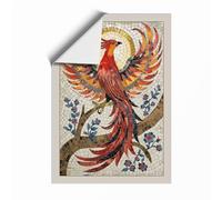 Phoenix Rising Eclectic Unframed Wall Art Print A4 (29.7×21cm), Wall Decor for Living Room, Bedroom, Office & Home, Art Gift