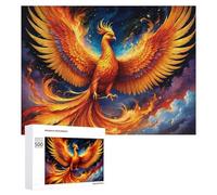Phoenix Rising Fantasy Artwork -2 - Adult Tabletop Puzzle, 500 PCS, Winter Activity Gift - for Quiet Evenings And Focused Play