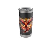 Phoenix Rising Fire Phoenix Bird Rejuvenator Phoenix Reborn Stainless Steel Insulated Tumbler