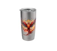 Phoenix Rising Fire Phoenix Bird Rejuvenator Phoenix Reborn Stainless Steel Insulated Tumbler