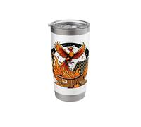 Phoenix Rising Form The Dumpster Fire Humor Stainless Steel Insulated Tumbler