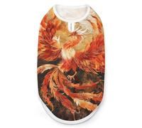 Phoenix Rising from Ashes Dog and Cat Clothes Summer T-Shirt Graphic Vest Sleeveless Pet Tank Top