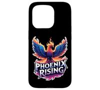 Phoenix Rising From Ashes Fire Bird Motivational Inspiration Case for iPhone 15 Pro