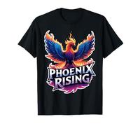 Phoenix Rising From Ashes Fire Bird Motivational Inspiration T-Shirt