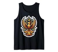 Phoenix Rising From Ashes Fire Bird Overcoming Hardship Tank Top