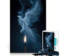 Phoenix Rising from Flame Jigsaw Puzzles for Adults 1000 Pieces Clear Logic Toy Quiet Hobby Perfect Cut Stylish Gift (38x52cm)