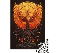 Phoenix Rising from Roots Adult Jigsaw Puzzle, 1000 Pieces, 52x38cm/1000pcs, January Puzzle Activity, Relaxing Home Time And January Evenings