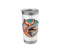 Phoenix Rising from The Dumpster Fire Humor Stainless Steel Insulated Tumbler