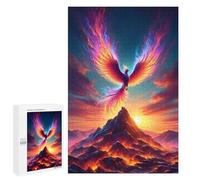 Phoenix Rising from The Volcano 1000 Piece Jigsaw Puzzle for Adults - Challenging Puzzle Perfect for Game Nights 1000 PCS