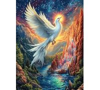 Phoenix Rising from Waterfall 300 Piece Jigsaw Puzzle for Adults Mitos Animal Planta Jigsaw Creative Gift for Loved Ones Family Activity Challenging Design Stress Relief Pastime 300 PCS