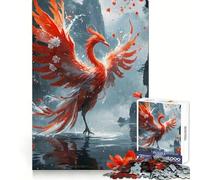 Phoenix Rising Misty Landscape 1000 Piece Jigsaw Puzzles for Teenagers Memory Boost Home Leisure Image Assembly Lovely Gift (50x75cm)