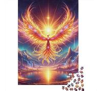 Phoenix Rising Myth 1000 Piece for Adults Women: Glowing Phoenix with Spread Wings Fun And Challenging Family Game & Gift 52x38cm/1000pcs