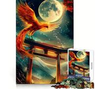 Phoenix Rising Torii 1000 Piece Jigsaw Puzzles for Adults Mind Skill Toy Casual Relax Design Assembly Art Collection Piece (38x52cm)