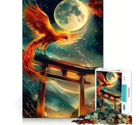 Phoenix Rising Torii 1000 Piece Jigsaw Puzzles for Adults Mind Skill Toy Casual Relax Design Assembly Art Collection Piece (38x52cm)