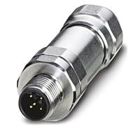 Phoenix SACC-M12MSB-5CON-DM 5-8 SH VA M12 Stainless Steel Wire Connector - Wire Connectors (M12, Stainless Steel, Polyamide, Stainless Steel, IP69K, 4A, IEC 61076-2-101 CUL)