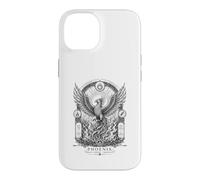 Phoenix Sacred Rebirth Mythical Bird Engraved Line Art Case for iPhone 14