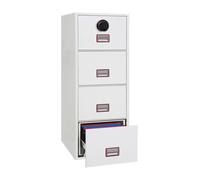Phoenix World Class Vertical Fire File FS2274F 4 Drawer Filing Cabinet with Fing