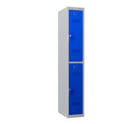 Phoenix 2 Door Blue Locker - Key Locking (500mm deep)