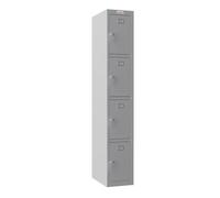 Phoenix 4 Door Grey Locker - Key Locking (500mm deep)
