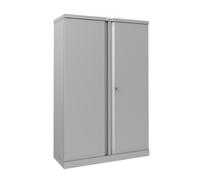 Phoenix SCL Series SCL1491GGK 2 Door 3 Shelf Steel Storage Cupboard in Grey with Key Lock
