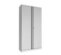 Phoenix SCL Series SCL1891GGK 2 Door 4 Shelf Steel Storage Cupboard in Grey with Key Lock