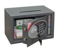 VELA Phoenix Vela Deposit Home and Office Size 1 Safe Electronic Lock Graphite G