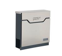 Phoenix Safe Company Phoenix Estilo Top Loading Letter Box Mb0123Ks In Stainless Steel With Key Lock