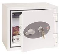 Phoenix Safe Company - FS1281K Titan Fire & Security Safe - Key Locking - Twin Locking Bolts - White Paint Finish - 19 Litre Capacity - 28kg