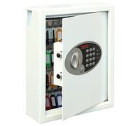 Phoenix Safe Company - KS0032E Phoenix Cygnus Key Deposit Safe - 48 Hooks - Electronic Lock - Key Holder Wall Mounted - Scratch Resistant White Paint Finish - 7.5 Litres - 7.5kg