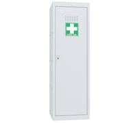 Phoenix Safe Company Light Grey Medical Cube Locker with Key Lock, MC1244GGK, 173L | Size: 120 cm x 100 cm Phoenix Safe Company Light Grey 120 cm x 100 cm