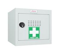 Phoenix Safe Company - MC Series - Medical Cube Lockers - Light Grey Size 1 Cube Locker With Combination Lock - 365 x 400 x 400mm - MC0344GGC