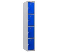 Phoenix Safe Company Personal Locker in Grey/Blue w/ Key Lock, PL1430GBK, 60.5L | Size: 180 cm x 100 cm Phoenix Safe Company Multicolor 180 cm x 100 cm