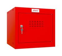 Phoenix Safe Company Phoenix Cl0344Rrk Size 1 Red Cube Locker With Key Lock