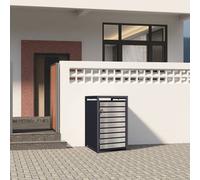 Phoenix Safe Company Phoenix Gb1168Ask Silver Effect Single Wheelie Bin Steel Storage / Bin Store